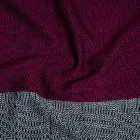 Purple - woollen plain blouse piece 05 - handcrafted