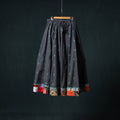 Jacquard 24 Kali Cotton Long Skirt with Patchwork Border 02