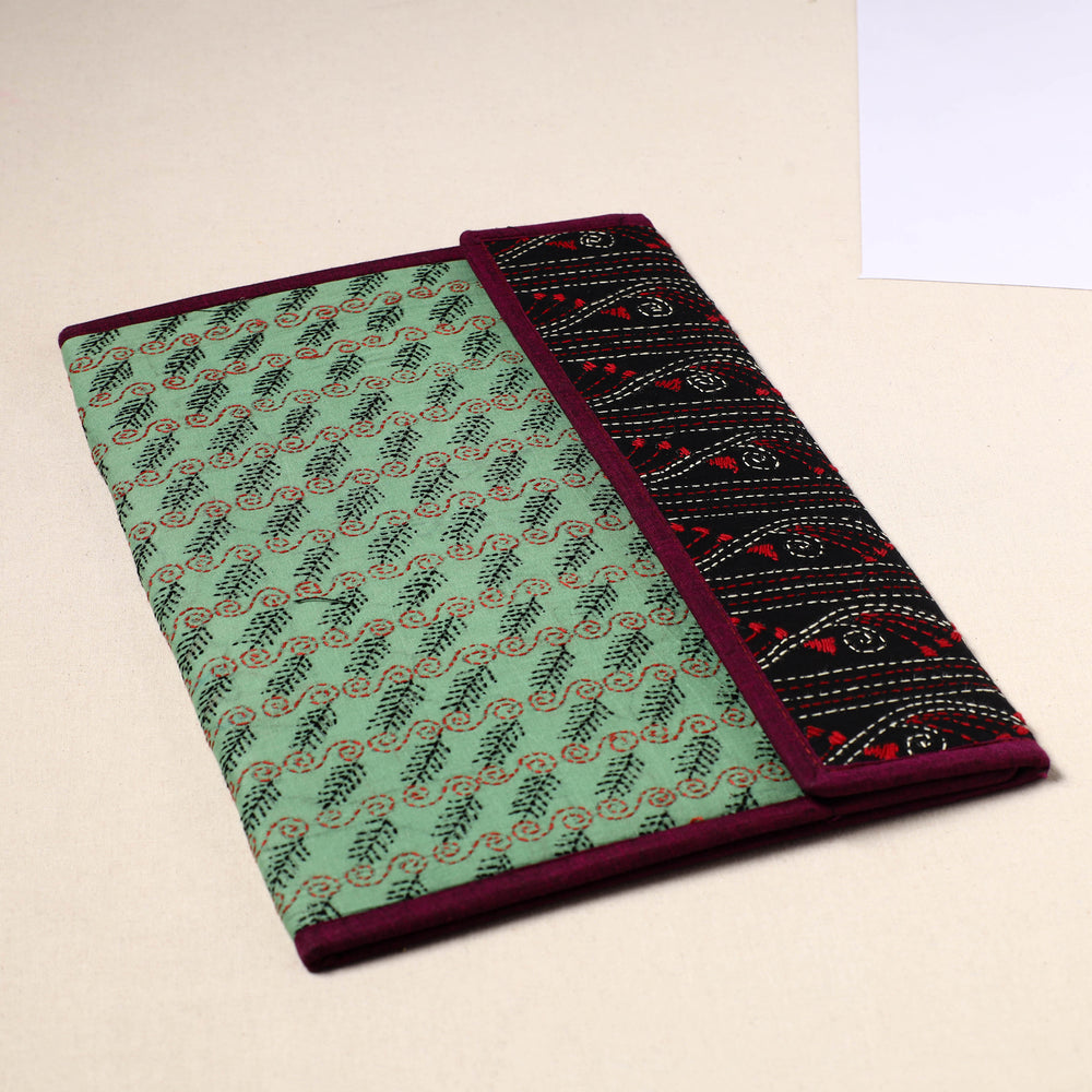 Handcrafted Bengal Kantha Work File Folder 51