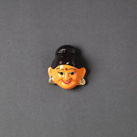 Handpainted Terracotta Face Magnet