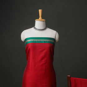 Dharwad Cotton Plain Thread Border Unstitched Dress Material: Kurta, Bottom & Dupatta 59
