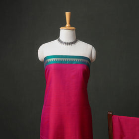 Dharwad Cotton Plain Thread Border Unstitched Dress Material: Kurta, Bottom & Dupatta 60