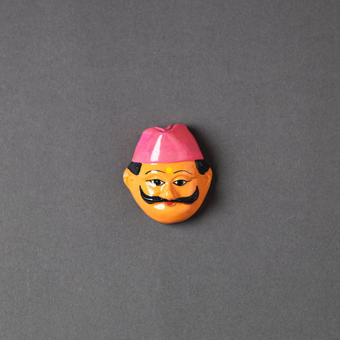  Handpainted Terracotta Face Magnet Online in India  