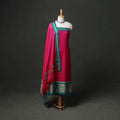Dharwad Cotton Plain Thread Border Unstitched Dress Material: Kurta, Bottom & Dupatta 60
