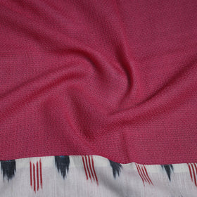 Pink - woollen plain blouse piece 18 - handcrafted