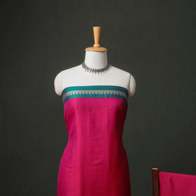 Dharwad Cotton Plain Thread Border Unstitched Dress Material: Kurta, Bottom & Dupatta 61