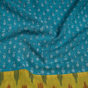 Blue - woollen akola blouse piece 22 - handcrafted