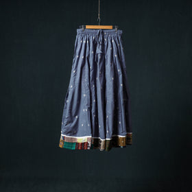 Jacquard 24 Kali Cotton Long Skirt with Patchwork Border 07