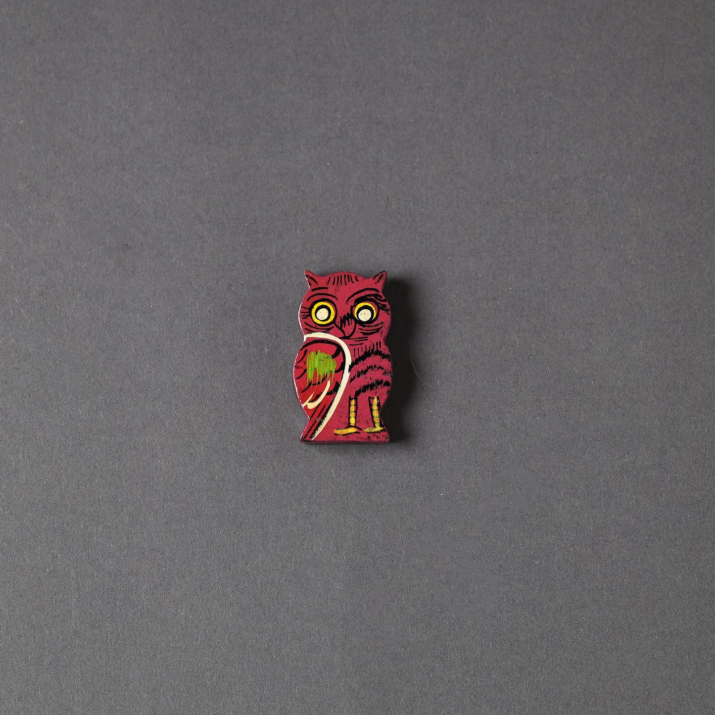 Owl - Handpainted Wooden Fridge Magnet (Small)