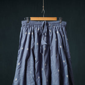 Jacquard 24 Kali Cotton Long Skirt with Patchwork Border 07