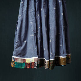 Jacquard 24 Kali Cotton Long Skirt with Patchwork Border 07