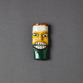  Tribal Mask - Rajasthani Handpainted Wooden Fridge Magnet Online in India  