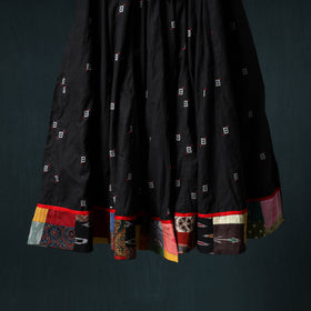 Jacquard 24 Kali Cotton Long Skirt with Patchwork Border 12
