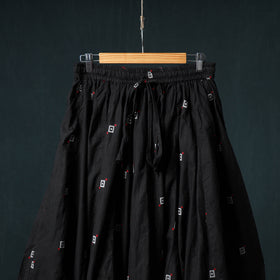 Jacquard 24 Kali Cotton Long Skirt with Patchwork Border 12