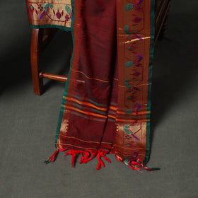 Dharwad Cotton Plain Zari Border Unstitched Dress Material: Kurta, Bottom & Dupatta 64