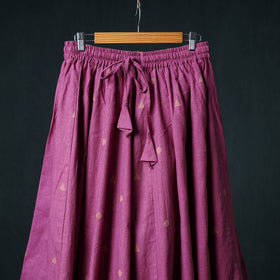 Jacquard 24 Kali Cotton Long Skirt with Patchwork Border 13