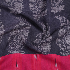 Buy Grey Block Print Woollen Bagh Blouse Piece 