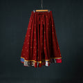 Jacquard 24 Kali Cotton Long Skirt with Patchwork Border 15