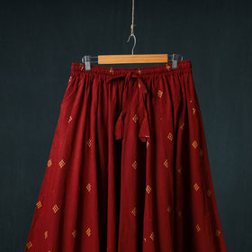 Jacquard 24 Kali Cotton Long Skirt with Patchwork Border 15