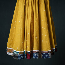 Jacquard 24 Kali Cotton Long Skirt with Patchwork Border 16