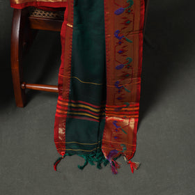 Dharwad Cotton Plain Zari Border Unstitched Dress Material: Kurta, Bottom & Dupatta 67
