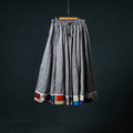 Jacquard 24 Kali Cotton Long Skirt with Patchwork Border 17