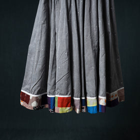 Jacquard 24 Kali Cotton Long Skirt with Patchwork Border 17