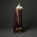 Dharwad Cotton Plain Thread Border Unstitched Dress Material: Kurta, Bottom & Dupatta 69