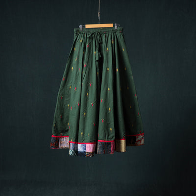 Jacquard 24 Kali Cotton Long Skirt with Patchwork Border 20