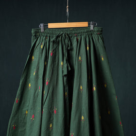 Jacquard 24 Kali Cotton Long Skirt with Patchwork Border 20