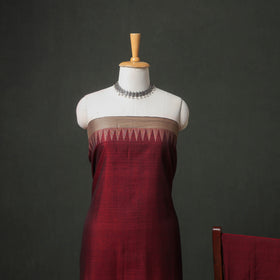Dharwad Cotton Plain Thread Border Unstitched Dress Material: Kurta, Bottom & Dupatta 70