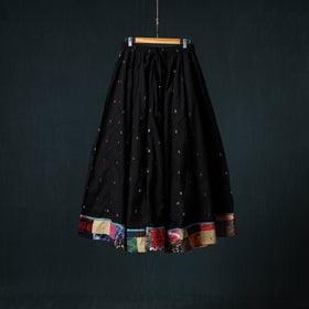 Jacquard 24 Kali Cotton Long Skirt with Patchwork Border 23
