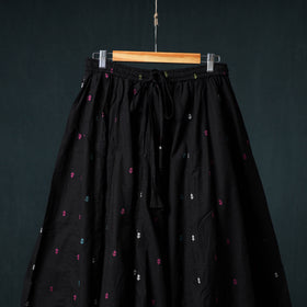 Jacquard 24 Kali Cotton Long Skirt with Patchwork Border 23