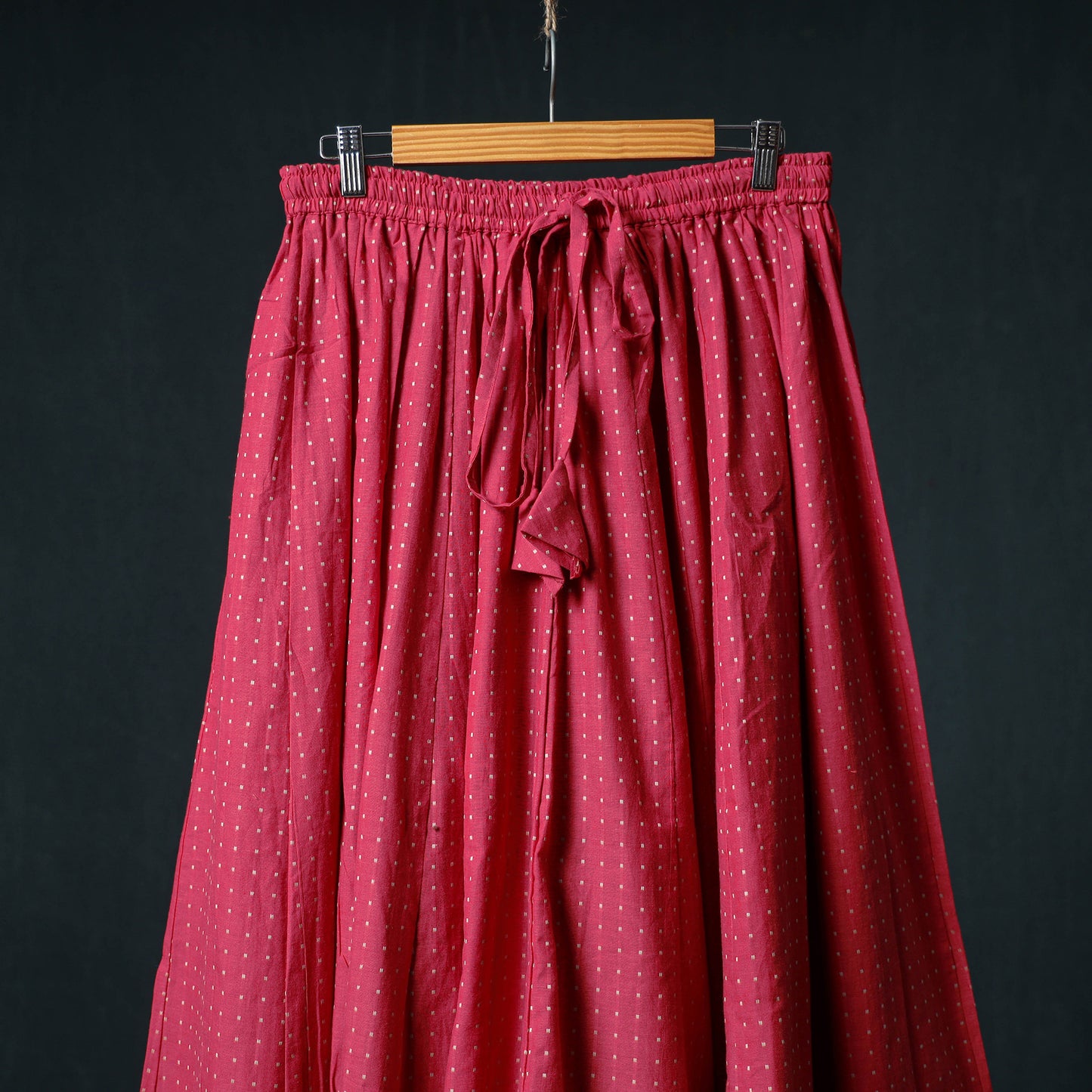 Jacquard 24 Kali Cotton Long Skirt with Patchwork Border 24
