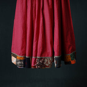 Jacquard 24 Kali Cotton Long Skirt with Patchwork Border 24