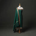 Dharwad Cotton Plain Thread Border Unstitched Dress Material: Kurta, Bottom & Dupatta 74