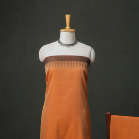 Dharwad Cotton Plain Thread Border Unstitched Dress Material: Kurta, Bottom & Dupatta 75