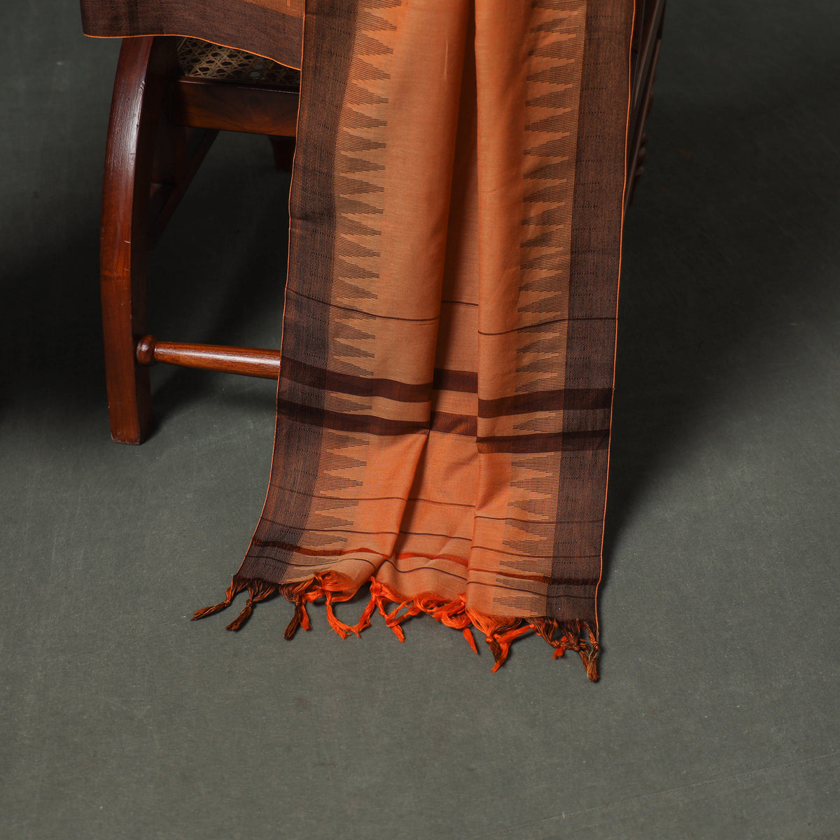 Dharwad Cotton Plain Thread Border Unstitched Dress Material: Kurta, Bottom & Dupatta 75