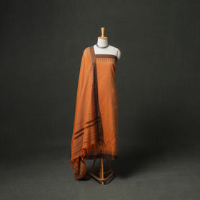 Dharwad Cotton Plain Thread Border Unstitched Dress Material: Kurta, Bottom & Dupatta 75