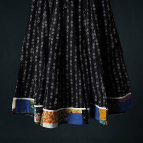 Jacquard 24 Kali Cotton Long Skirt with Patchwork Border 26