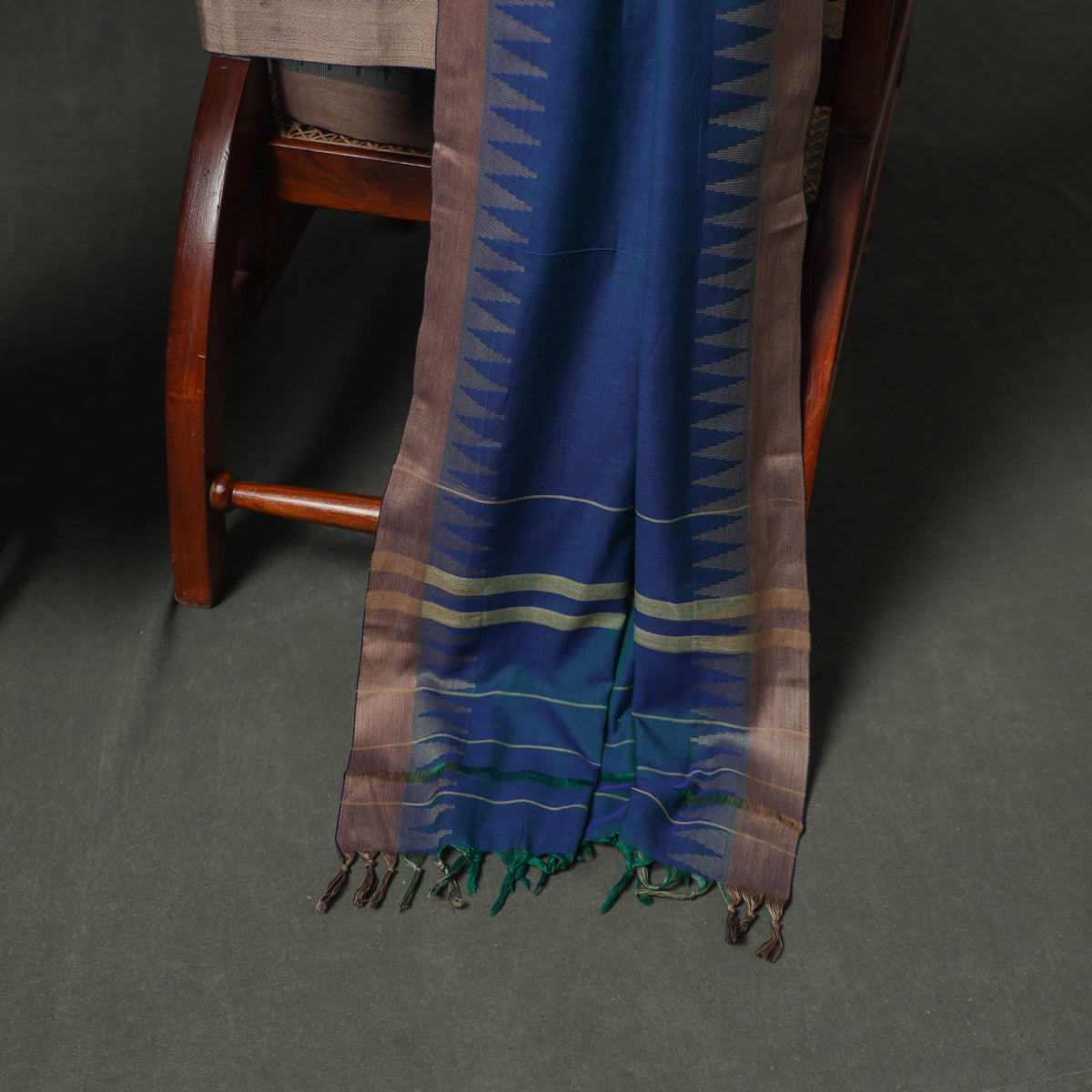 Dharwad Cotton Plain Thread Border Unstitched Dress Material: Kurta, Bottom & Dupatta 76