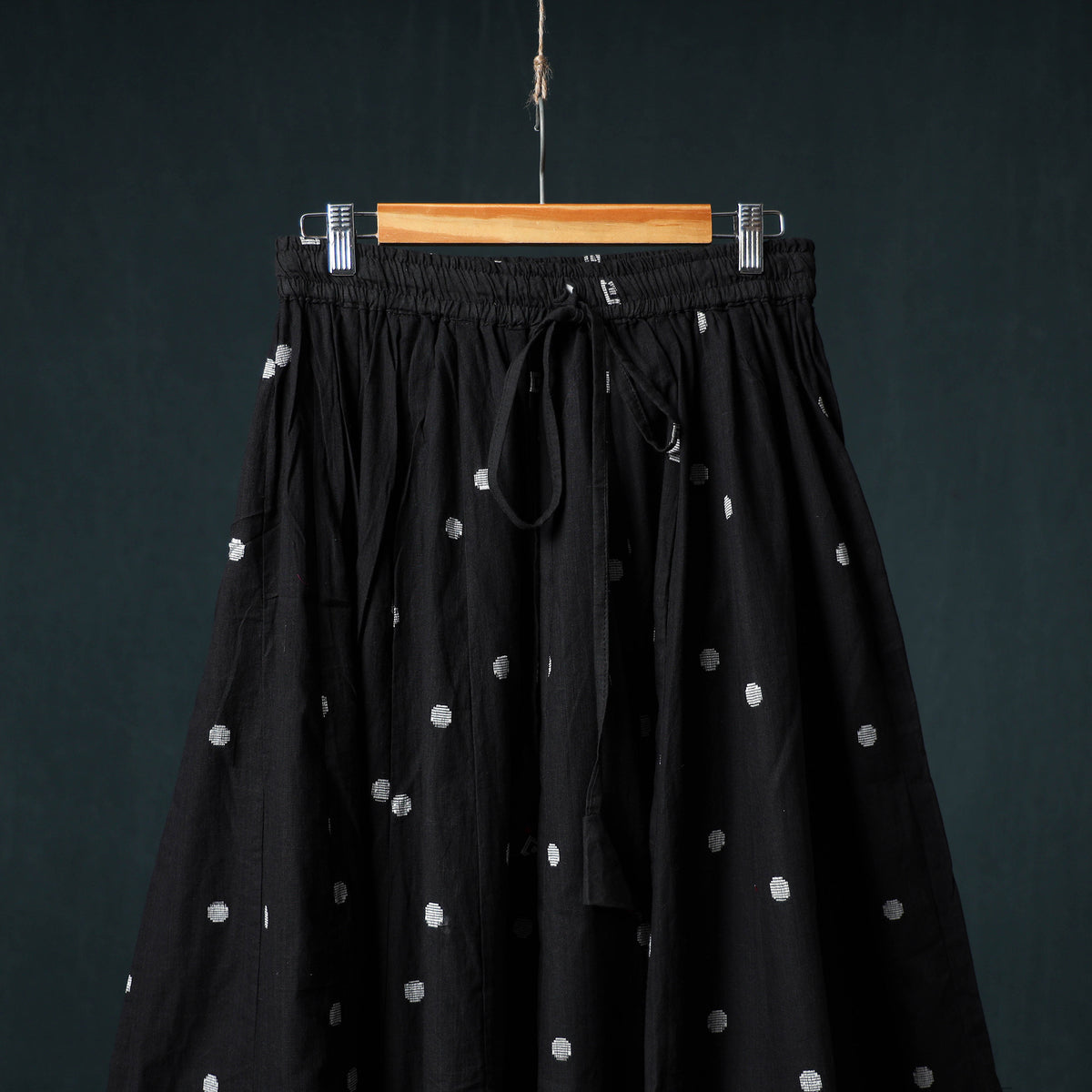 Jacquard 24 Kali Cotton Long Skirt with Patchwork Border 27
