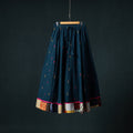 Jacquard 24 Kali Cotton Long Skirt with Patchwork Border 29