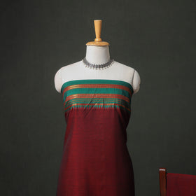 Dharwad Cotton Plain Thread Border Unstitched Dress Material: Kurta, Bottom & Dupatta 78