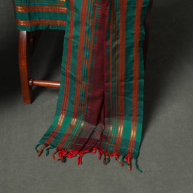 Dharwad Cotton Plain Thread Border Unstitched Dress Material: Kurta, Bottom & Dupatta 78
