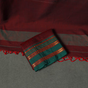 Dharwad Cotton Plain Thread Border Unstitched Dress Material: Kurta, Bottom & Dupatta 78