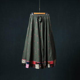 Jacquard 24 Kali Cotton Long Skirt with Patchwork Border 30