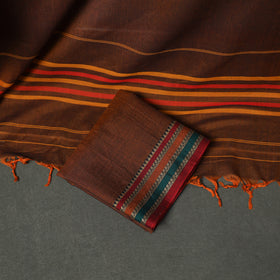 Dharwad Cotton Plain Thread Border Unstitched Dress Material: Kurta, Bottom & Dupatta 79