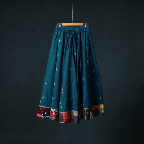 Jacquard 24 Kali Cotton Long Skirt with Patchwork Border 31