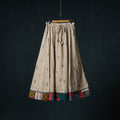 Jacquard 24 Kali Cotton Long Skirt with Patchwork Border 32